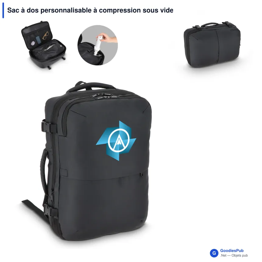 Sac à dos personnalisable à compression sous vide 20 L avec logo - Dalston - Image 1