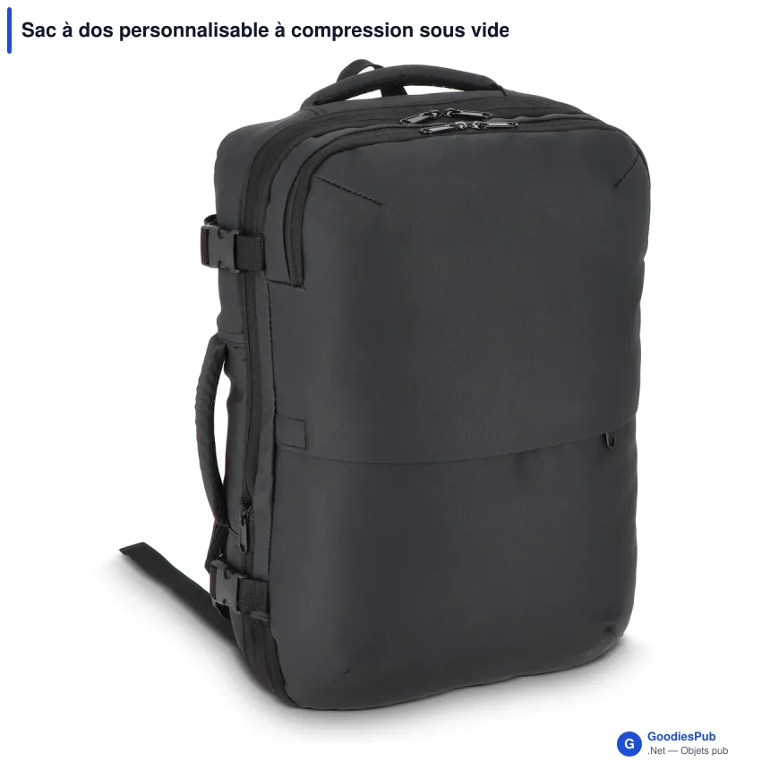 Sac à dos personnalisable à compression sous vide 20 L avec logo - Dalston - Image 2