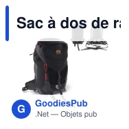 Sac à dos de randonnée personnalisable 40 litres avec logo - Noir - Miniature 1