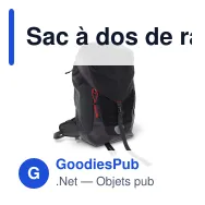 Sac à dos de randonnée personnalisable 40 litres avec logo - Noir - Miniature 2