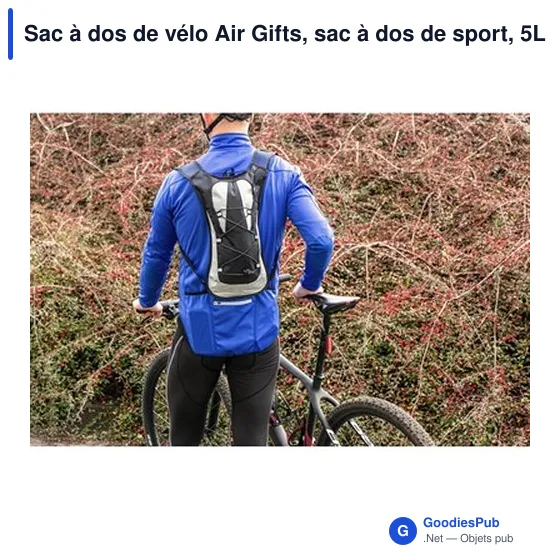 Sac à dos de vélo personnalisable Air Gifts avec logo - Kira - Image 2
