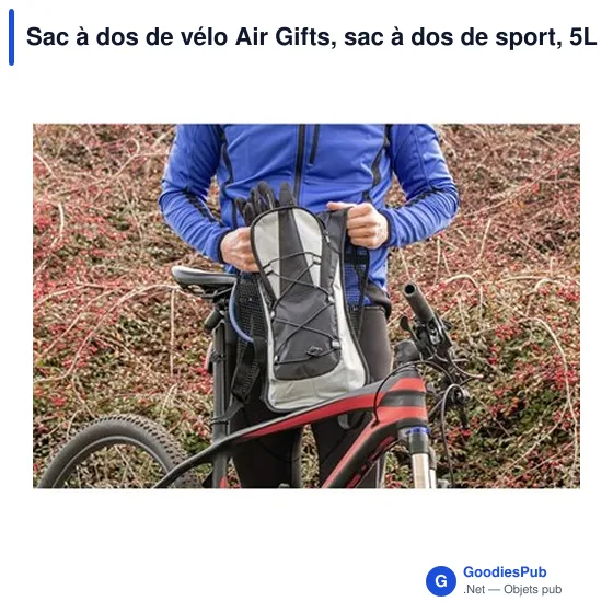 Sac à dos de vélo personnalisable Air Gifts avec logo - Kira - Image 3