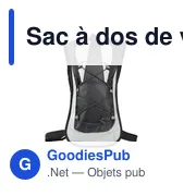 Sac à dos de vélo personnalisable Air Gifts avec logo - Kira - Miniature 6