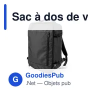 Sac à dos de voyage personnalisable avec logo | Yloris - Miniature 1