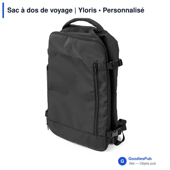 Sac à dos de voyage personnalisable avec logo | Yloris - Image 5