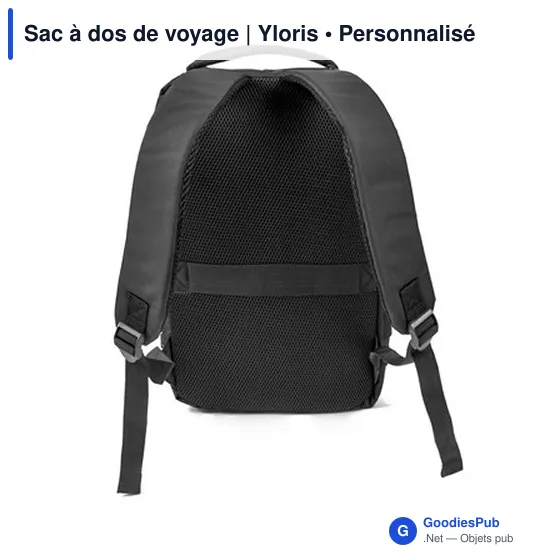 Sac à dos de voyage personnalisable avec logo | Yloris - Image 7
