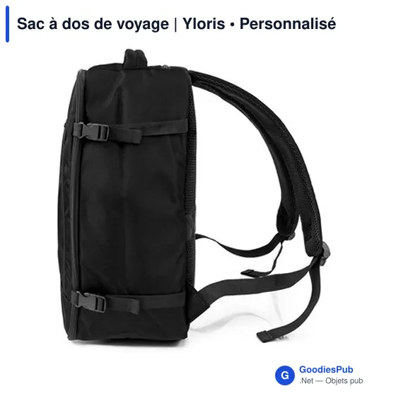 Sac à dos de voyage personnalisable avec logo | Yloris - Image 8