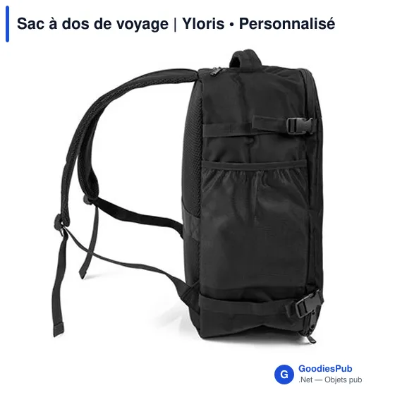 Sac à dos de voyage personnalisable avec logo | Yloris - Image 9