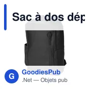 Sac à dos déperlant personnalisable pour ordinateur avec logo - Brecken - Miniature 2