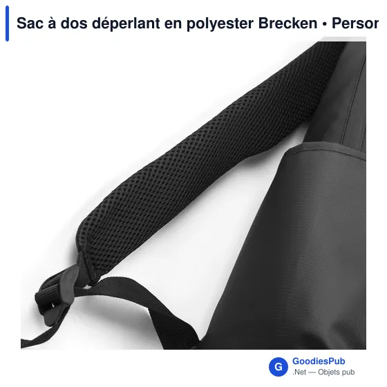 Sac à dos déperlant personnalisable pour ordinateur avec logo - Brecken - Image 11