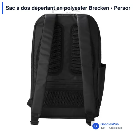 Sac à dos déperlant personnalisable pour ordinateur avec logo - Brecken - Image 4