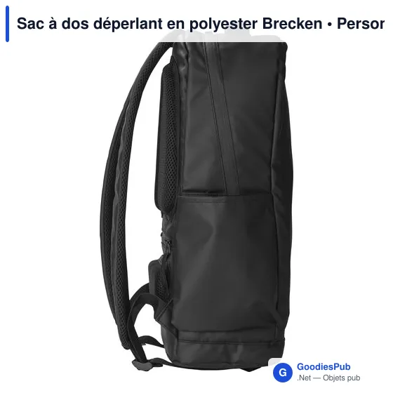Sac à dos déperlant personnalisable pour ordinateur avec logo - Brecken - Image 5