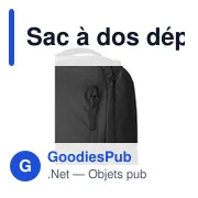 Sac à dos déperlant personnalisable pour ordinateur avec logo - Brecken - Miniature 6