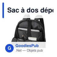 Sac à dos déperlant personnalisable pour ordinateur avec logo - Brecken - Miniature 9