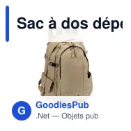 Sac à dos déperlant personnalisable Victor avec logo - Miniature 1
