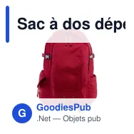 Sac à dos déperlant personnalisable Victor avec logo - Miniature 6