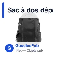 Sac à dos déperlant personnalisable Victor avec logo - Miniature 7