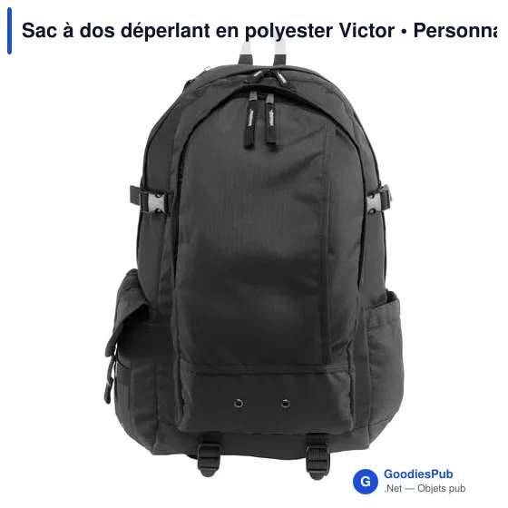 Sac à dos déperlant personnalisable Victor avec logo - Image 7