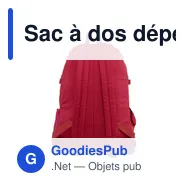 Sac à dos déperlant personnalisable Victor avec logo - Miniature 9