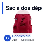 Sac à dos déperlant personnalisable Victor avec logo - Miniature 10