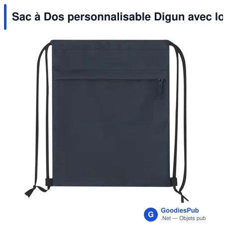 Sac à Dos personnalisable Digun avec logo pour vos événements
