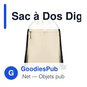 Sac à Dos personnalisable Digun avec logo pour vos événements - Miniature 5