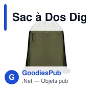 Sac à Dos personnalisable Digun avec logo pour vos événements - Miniature 7
