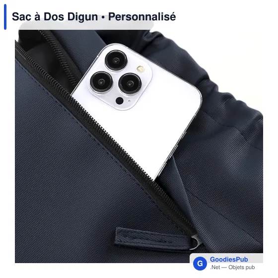Sac à Dos personnalisable Digun avec logo pour vos événements - Image 9