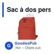 Sac à dos personnalisable Discovery avec logo - idéal pour vos événements - Miniature 2
