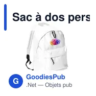 Sac à dos personnalisable Discovery avec logo - idéal pour vos événements - Miniature 3