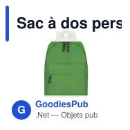 Sac à dos personnalisable Discovery avec logo - idéal pour vos événements - Miniature 4