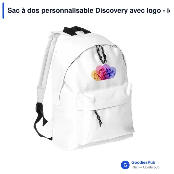 Sac à dos personnalisable Discovery avec logo - idéal pour vos événements - Image 6