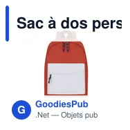 Sac à dos personnalisable Discovery avec logo - idéal pour vos événements - Miniature 7