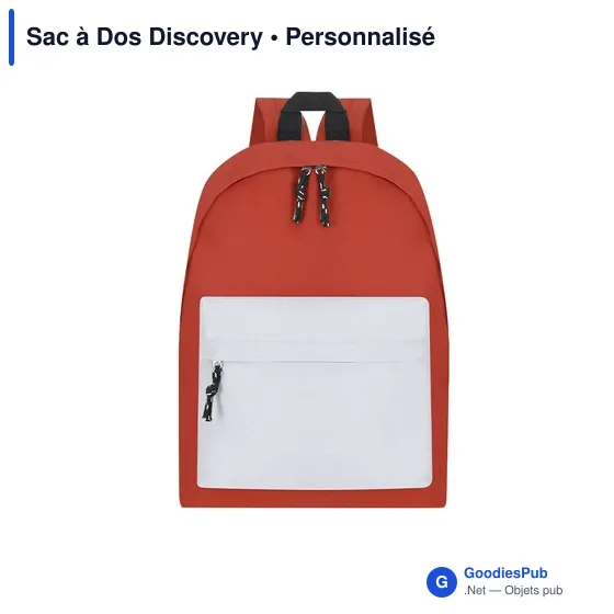 Sac à dos personnalisable Discovery avec logo - idéal pour vos événements - Image 7
