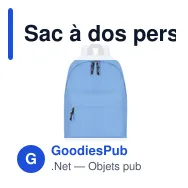 Sac à dos personnalisable Discovery avec logo - idéal pour vos événements - Miniature 10