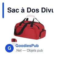 Sac à Dos Divux personnalisable avec logo pour entreprises - Miniature 1