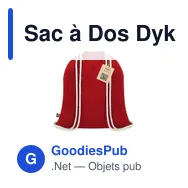 Sac à Dos Dykes Fairtrade - Miniature 1