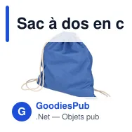 Sac à dos en coton personnalisable avec logo - Bridget - Miniature 11