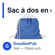 Sac à dos en coton personnalisable avec logo - Bridget - Miniature 8