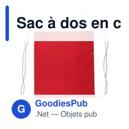 Sac à dos en coton personnalisable avec logo - Bridget - Miniature 9