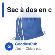 Sac à dos en coton personnalisable avec logo - Bridget - Miniature 10