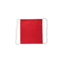 Variante rouge - Sac à dos en coton personnalisable avec logo - Bridget
