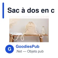 Sac à dos en coton recyclé 120g/m² Joy - Miniature 12