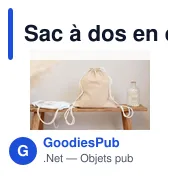 Sac à dos en coton recyclé 120g/m² Joy - Miniature 6