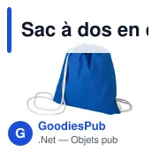 Sac à dos en coton recyclé 120g/m² Joy - Miniature 8