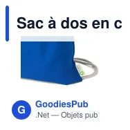 Sac à dos en coton recyclé 120g/m² Joy - Miniature 10