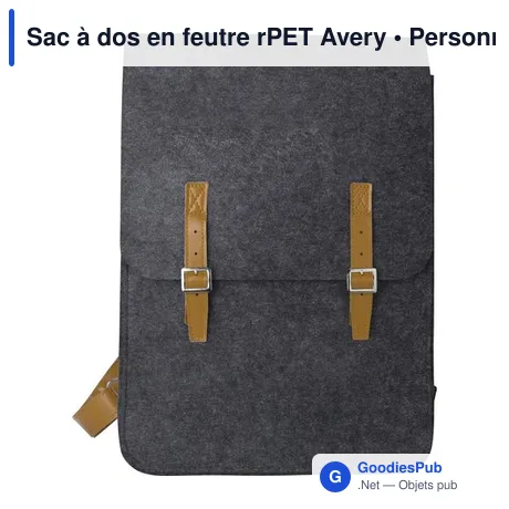 Sac à dos en feutre rPET Avery