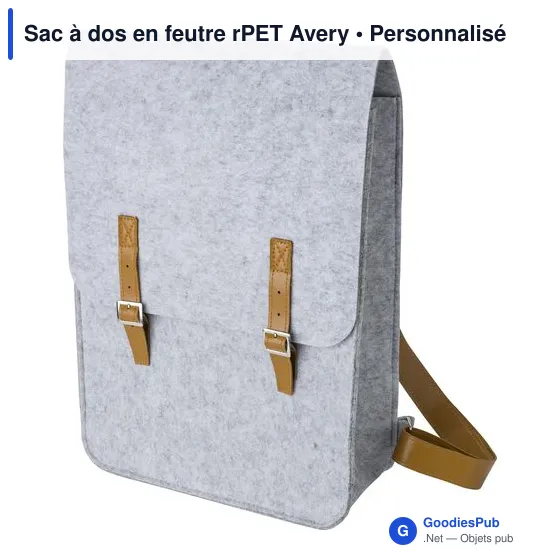 Sac à dos en feutre rPET Avery - Image 2
