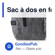 Sac à dos en feutre rPET personnalisable avec logo - Eleanor - Miniature 4