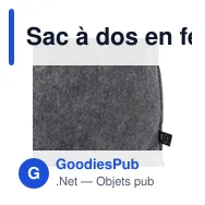 Sac à dos en feutre rPET personnalisable avec logo - Eleanor - Miniature 5
